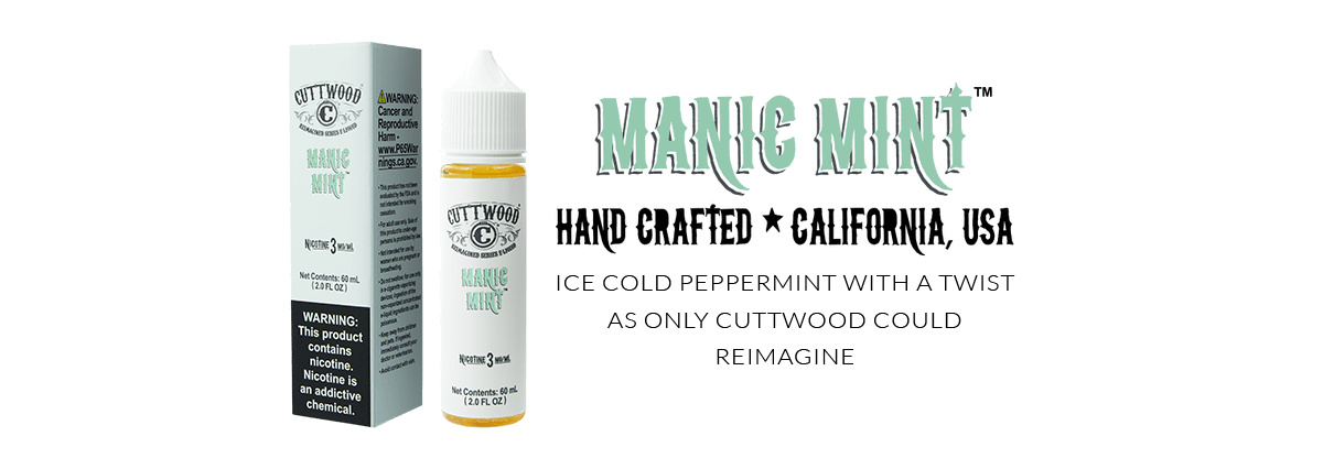 Cuttwood cuttwood manic Ejuice eliquid