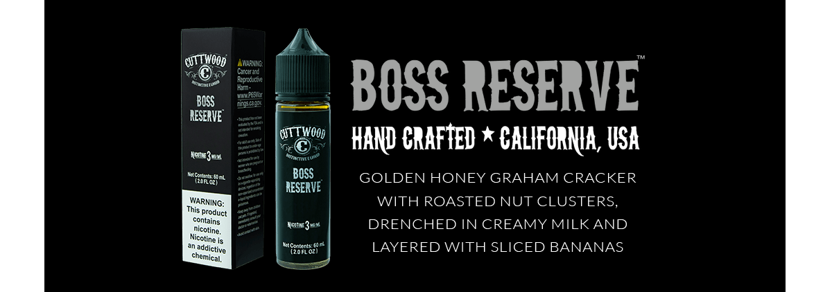 Cuttwood Boss Reserve Ejuice eliquid